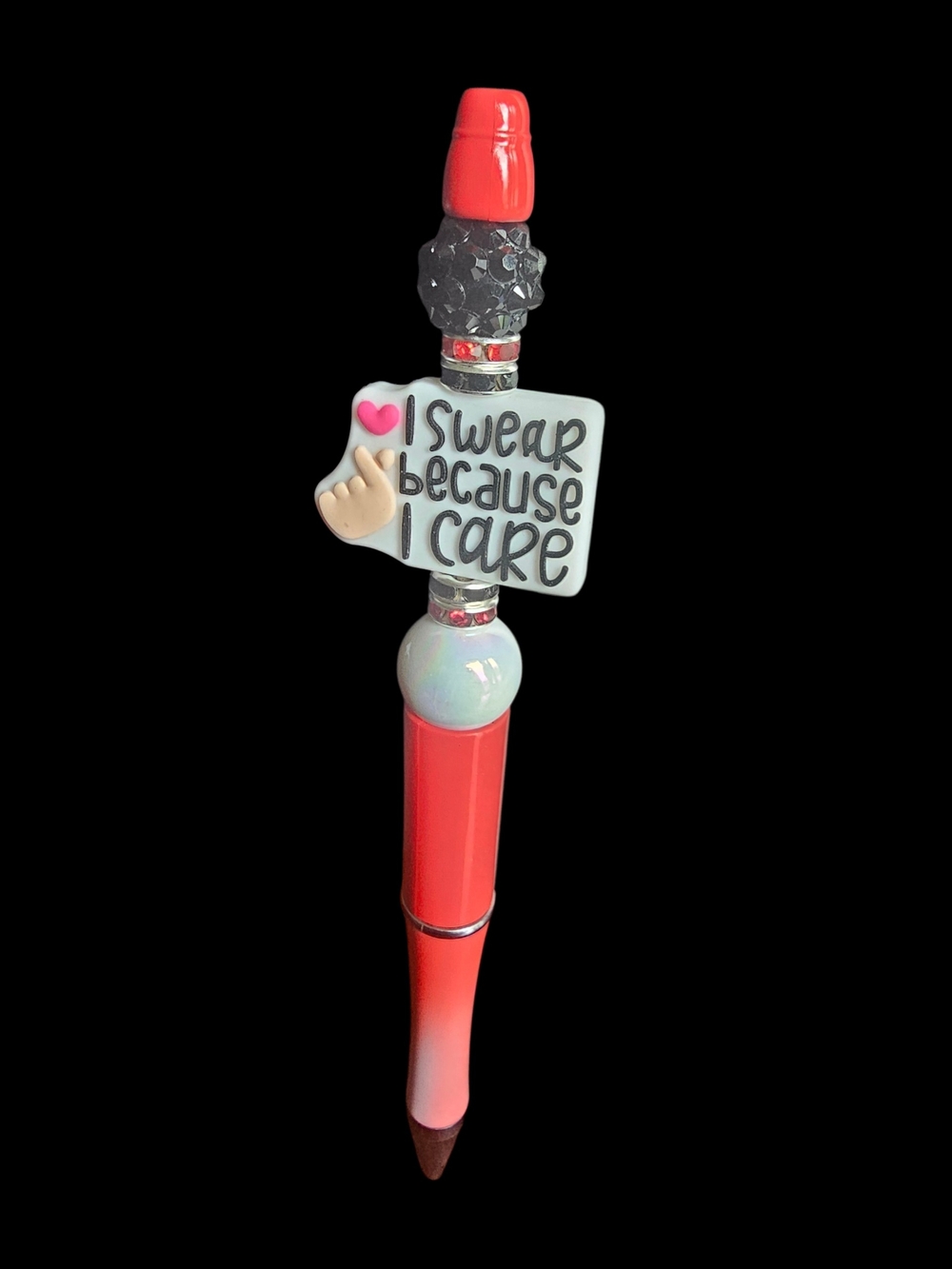 "I Swear Because I Care" Handmade Pen